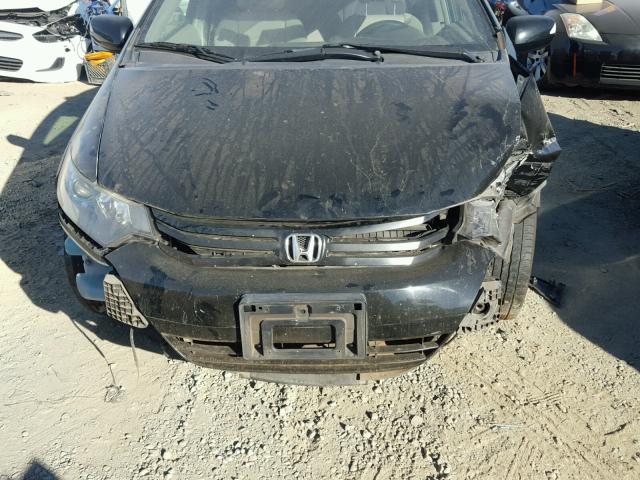 JHMZE2H72AS034919 - 2010 HONDA INSIGHT EX BLACK photo 7