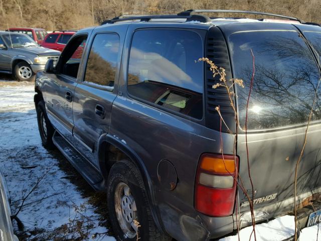 1GNEK13T61J142514 - 2001 CHEVROLET TAHOE K150 GRAY photo 3