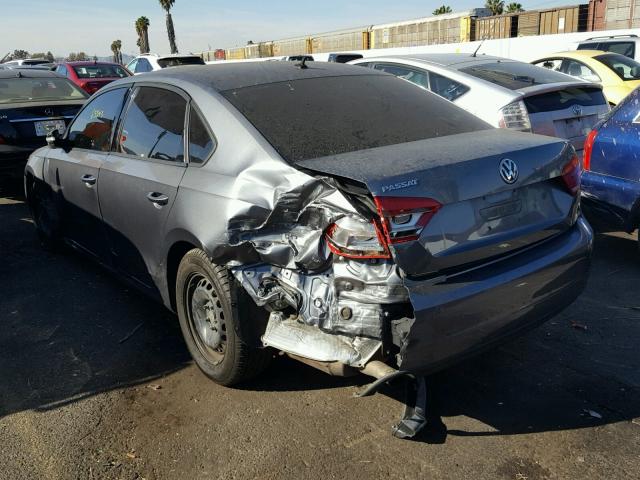 1VWAP7A38EC009002 - 2014 VOLKSWAGEN PASSAT S გრაფიტი ფოტო 3
