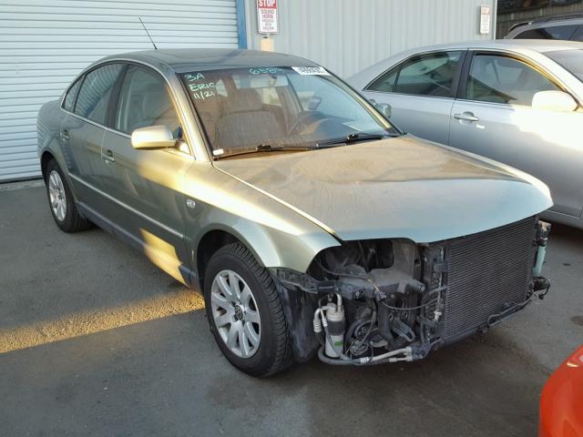 WVWPH63B91E119788 - 2001 VOLKSWAGEN PASSAT GLS GREEN photo 1