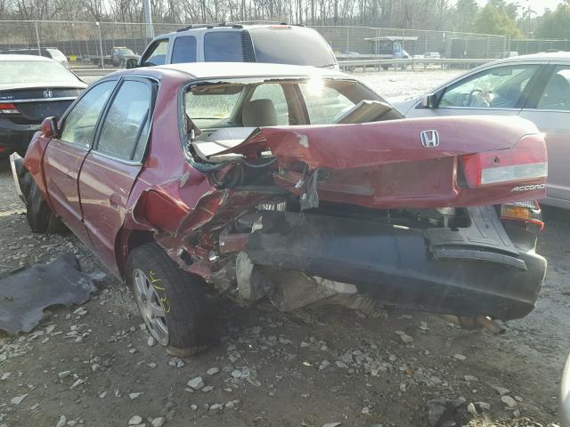 1HGCG56702A134810 - 2002 HONDA ACCORD SE RED photo 3