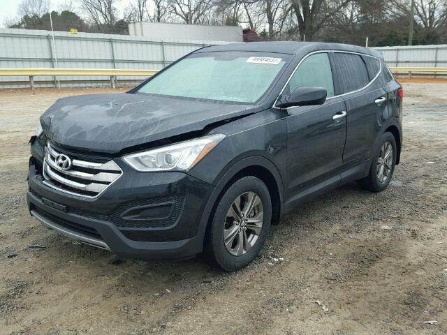 5XYZT3LB7EG142909 - 2014 HYUNDAI SANTA FE S BLACK photo 2