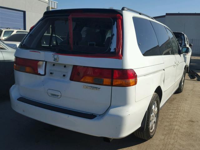 5FNRL18613B018932 - 2003 HONDA ODYSSEY EX WHITE photo 4