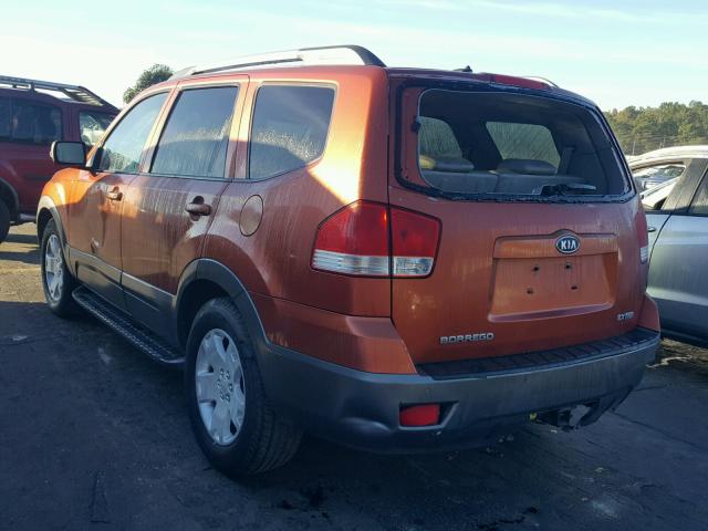 KNDJJ742795015892 - 2009 KIA BORREGO LX ORANGE photo 3