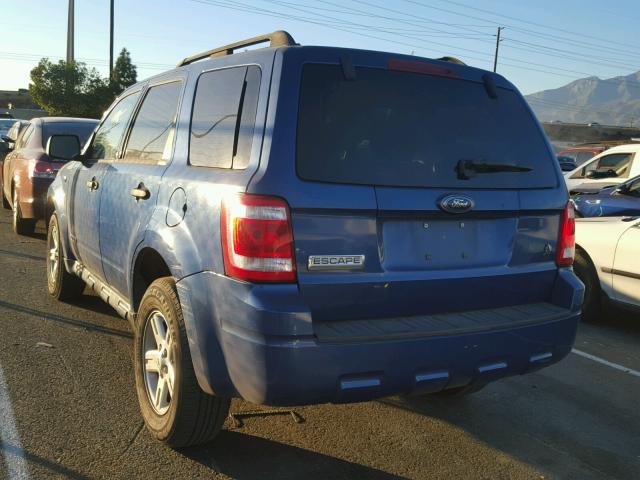 1FMCU49HX8KA55603 - 2008 FORD ESCAPE HEV BLUE photo 3