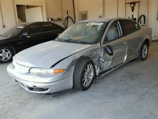 1G3NL52E14C198739 - 2004 OLDSMOBILE ALERO GL SILVER photo 2