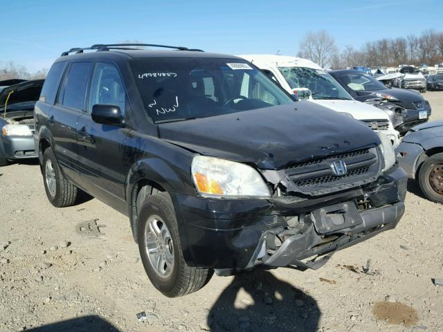 2HKYF18684H602931 - 2004 HONDA PILOT EXL BLACK photo 1