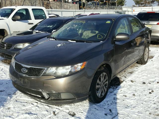 KNAFU4A20B5347417 - 2011 KIA FORTE EX BROWN photo 2