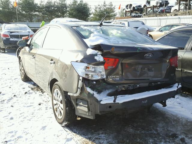 KNAFU4A20B5347417 - 2011 KIA FORTE EX BROWN photo 3