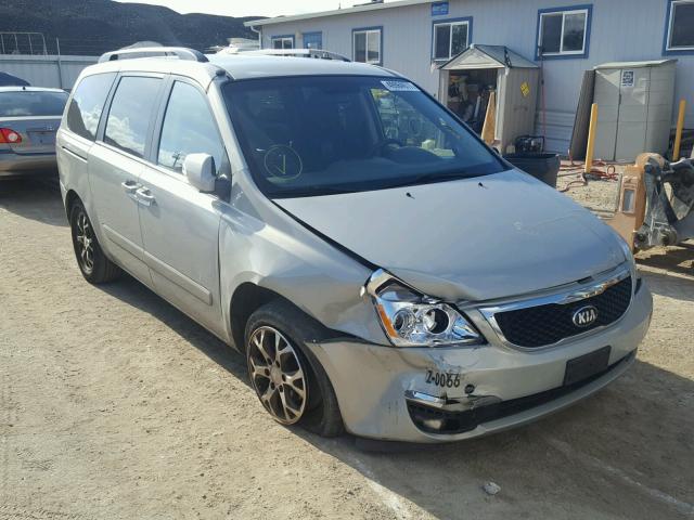 KNDMG4C77E6551835 - 2014 KIA SEDONA LX SILVER photo 1