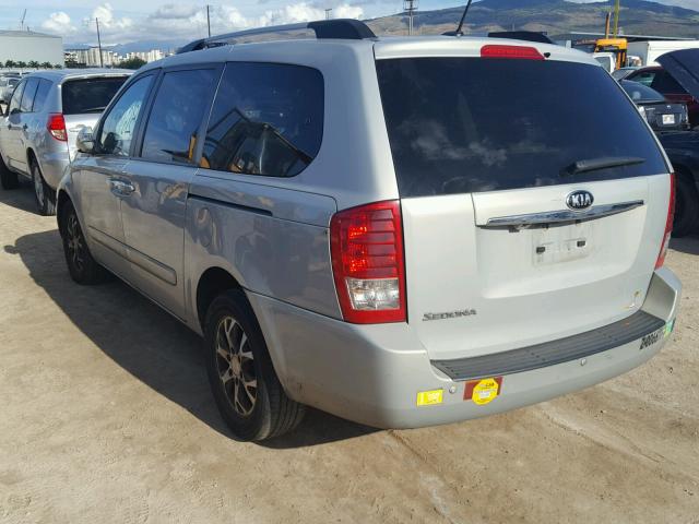 KNDMG4C77E6551835 - 2014 KIA SEDONA LX SILVER photo 3