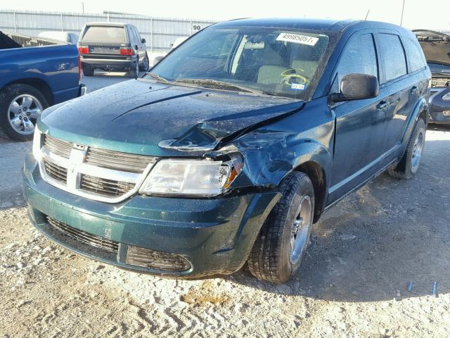 3D4GG47B09T545403 - 2009 DODGE JOURNEY SE GREEN photo 2