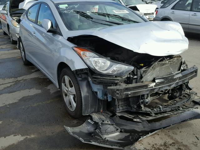 5NPDH4AE3DH301172 - 2013 HYUNDAI ELANTRA GL SILVER photo 1