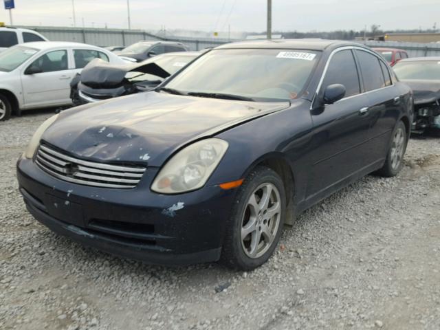 JNKCV51F04M708292 - 2004 INFINITI G35 BLUE photo 2