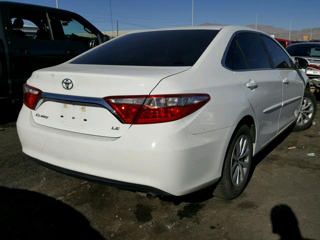 4T4BF1FK5FR506772 - 2015 TOYOTA CAMRY LE WHITE photo 4