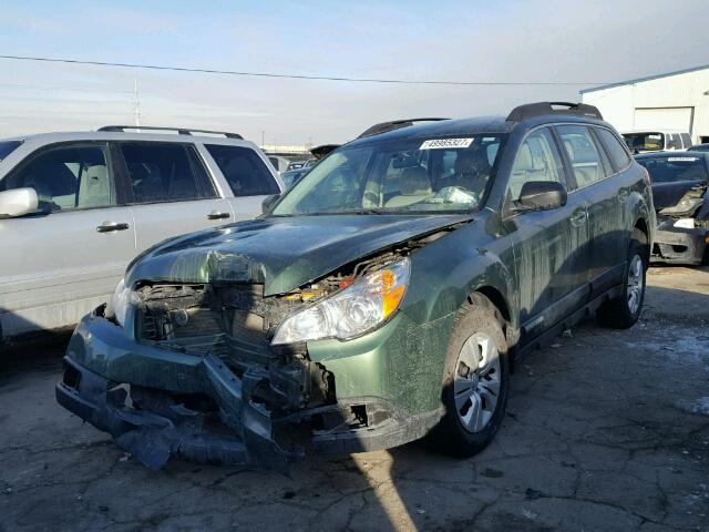 4S4BRCAC1C3210615 - 2012 SUBARU OUTBACK 2. GREEN photo 2