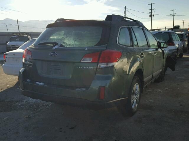 4S4BRCAC1C3210615 - 2012 SUBARU OUTBACK 2. GREEN photo 4