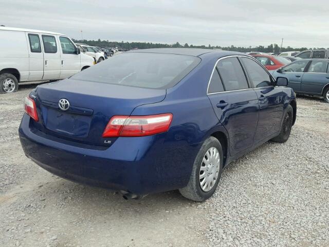 4T1BE46K17U146481 - 2007 TOYOTA CAMRY NEW BLUE photo 4