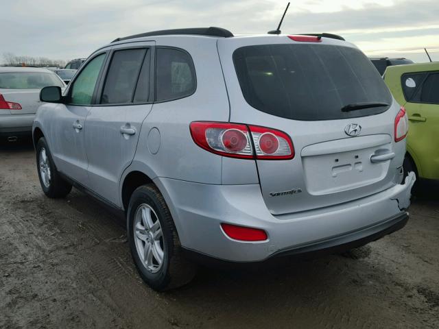 5XYZGDAB8CG143707 - 2012 HYUNDAI SANTA FE G SILVER photo 3