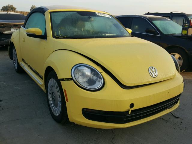 3VW5P7AT0DM817648 - 2013 VOLKSWAGEN BEETLE YELLOW photo 1