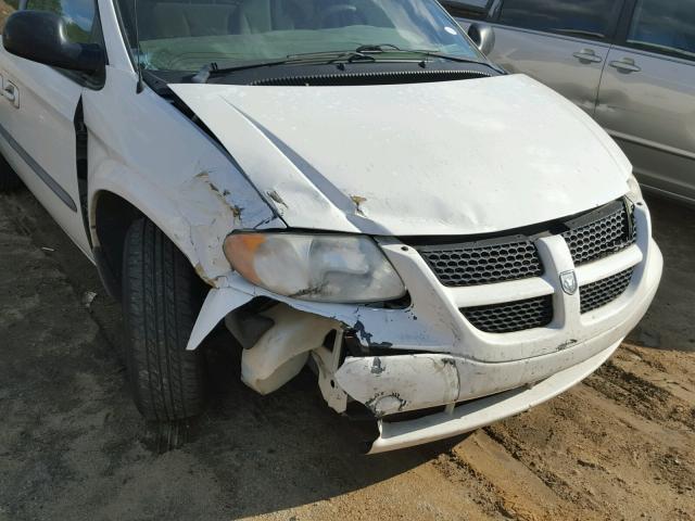 1B4GP44372B612755 - 2002 DODGE GRAND CARA WHITE photo 9