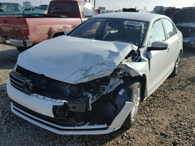 3VW167AJ6HM211681 - 2017 VOLKSWAGEN JETTA S WHITE photo 2