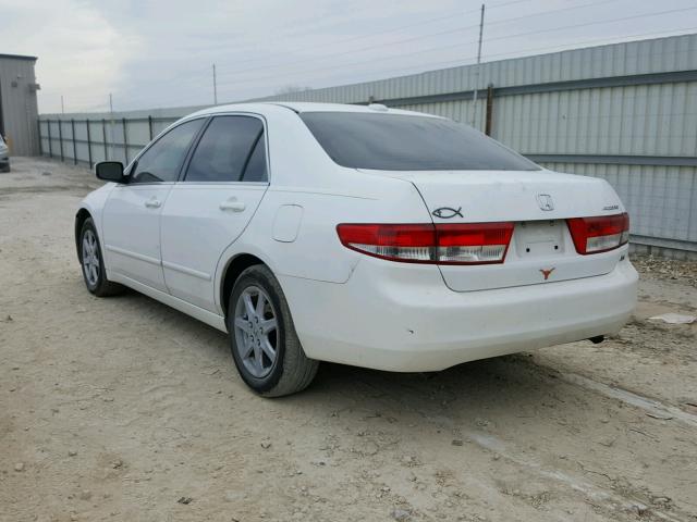 1HGCM66564A091140 - 2004 HONDA ACCORD EX WHITE photo 3