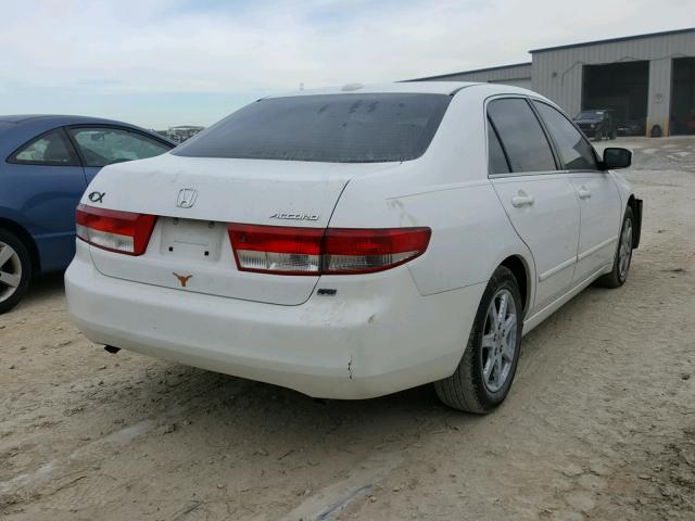 1HGCM66564A091140 - 2004 HONDA ACCORD EX WHITE photo 4