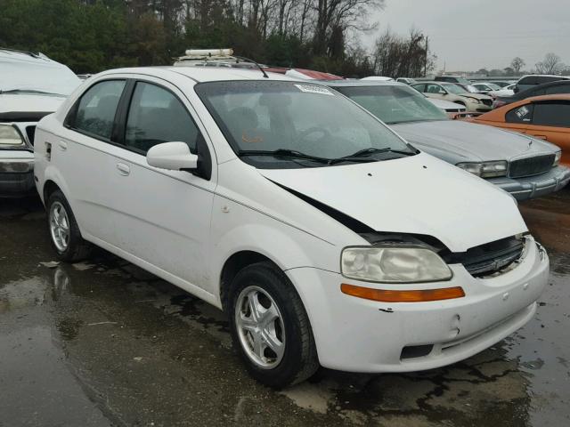 KL1TD56696B522320 - 2006 CHEVROLET AVEO BASE WHITE photo 1