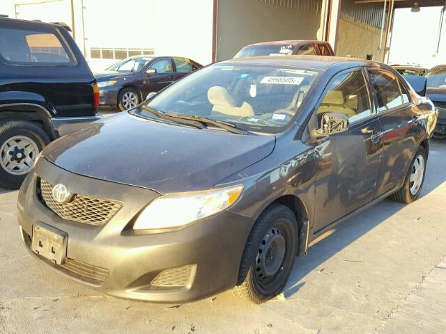 1NXBU4EE5AZ223892 - 2010 TOYOTA COROLLA BA GRAY photo 2