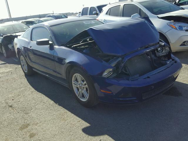 1ZVBP8AM1E5268440 - 2014 FORD MUSTANG BLUE photo 1
