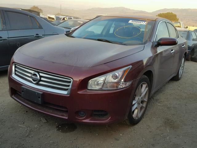 1N4AA5APXCC823053 - 2012 NISSAN MAXIMA S BURGUNDY photo 2