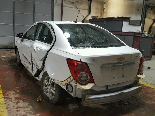 1G1JC5SH4D4153127 - 2013 CHEVROLET SONIC LT 白色 照片 3