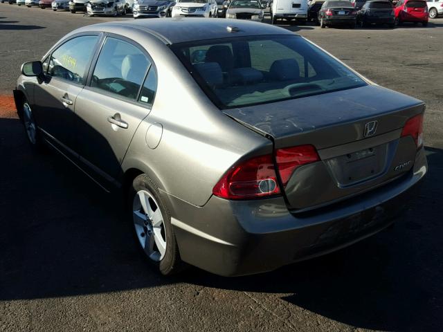 1HGFA16828L096073 - 2008 HONDA CIVIC EX ნაცრისფერი ფოტო 3