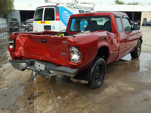 1FTYR14U93PB51460 - 2003 FORD RANGER SUP RED photo 4