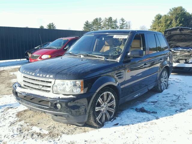 SALSH23488A144857 - 2008 LAND ROVER RANGE ROVE BLACK photo 2