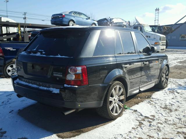 SALSH23488A144857 - 2008 LAND ROVER RANGE ROVE BLACK photo 4