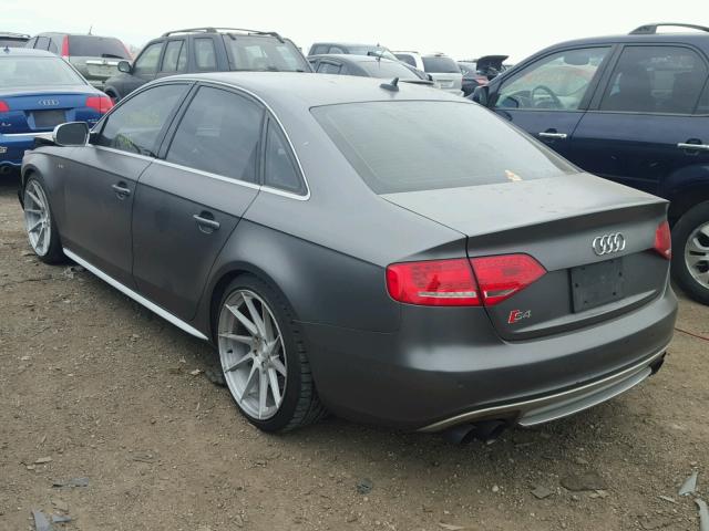 WAUBGAFL7AA142110 - 2010 AUDI S4 PREMIUM GRAY photo 3