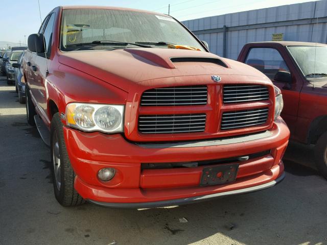 1D7HA18DX5J518329 - 2005 DODGE RAM 1500 S RED photo 1