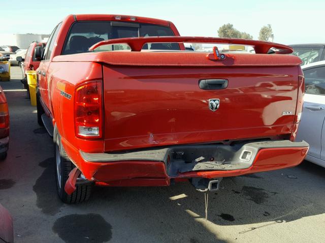 1D7HA18DX5J518329 - 2005 DODGE RAM 1500 S RED photo 3