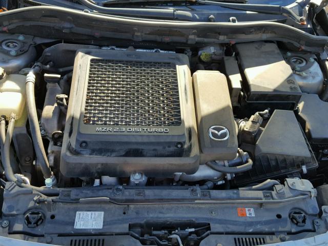 JM1BL1L33C1507601 - 2012 MAZDA SPEED 3 GRAY photo 7