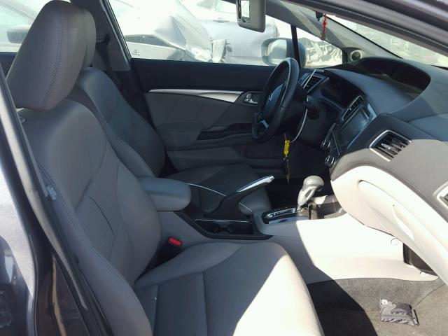 19XFB2F96EE210073 - 2014 HONDA CIVIC EXL GRAY photo 5