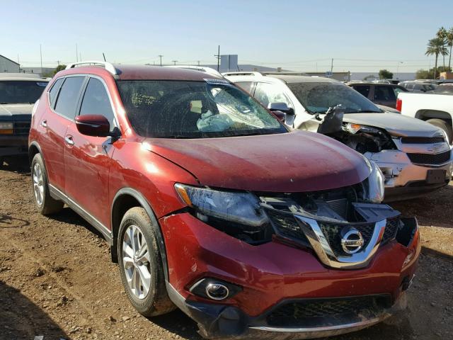 5N1AT2ML3FC819650 - 2015 NISSAN ROGUE S RED photo 1