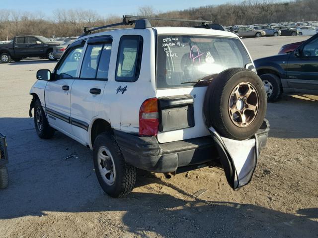 2CNBJ13C8Y6935072 - 2000 CHEVROLET TRACKER WHITE photo 3