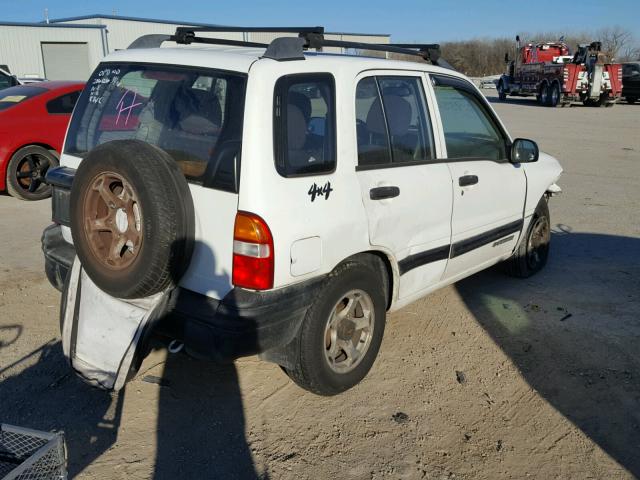 2CNBJ13C8Y6935072 - 2000 CHEVROLET TRACKER WHITE photo 4