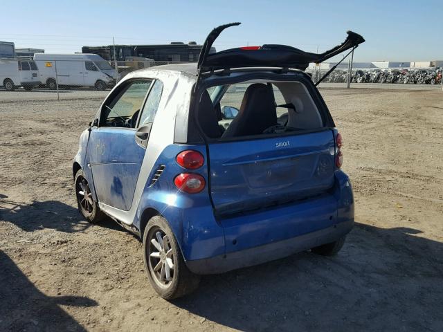 WMEEJ31X19K315134 - 2009 SMART FORTWO PUR TWO TONE photo 3