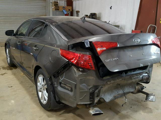 5XXGN4A79CG077763 - 2012 KIA OPTIMA EX GRAY photo 3