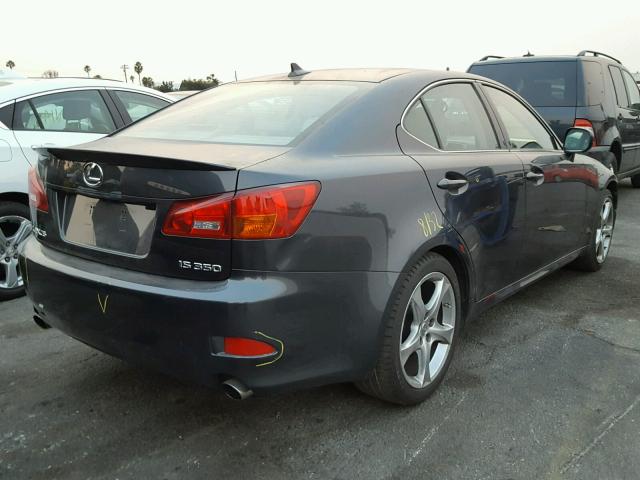 JTHBE262982015500 - 2008 LEXUS IS 350 GRAY photo 4