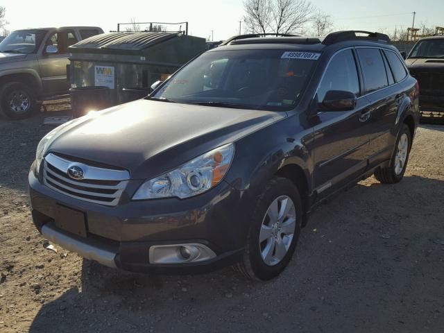 4S4BRCKC0B3415159 - 2011 SUBARU OUTBACK 2. CHARCOAL photo 2