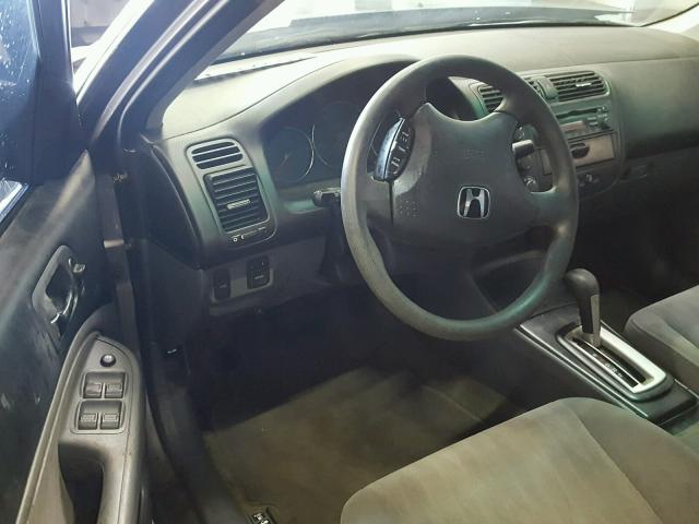 2HGES16565H547982 - 2005 HONDA CIVIC LX SILVER photo 9